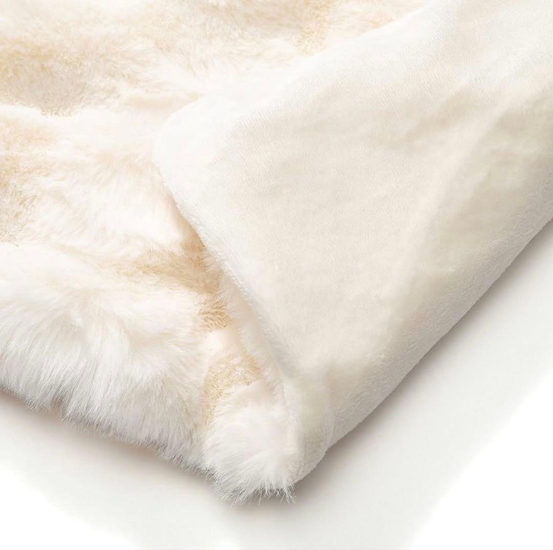 WARMY ポコモコファー 掛け布団カバー セミダブル ホワイト