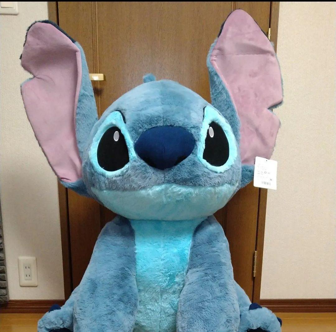 新品 タグ付き スティッチ コストコ 特大 ぬいぐるみ ブランケット付き