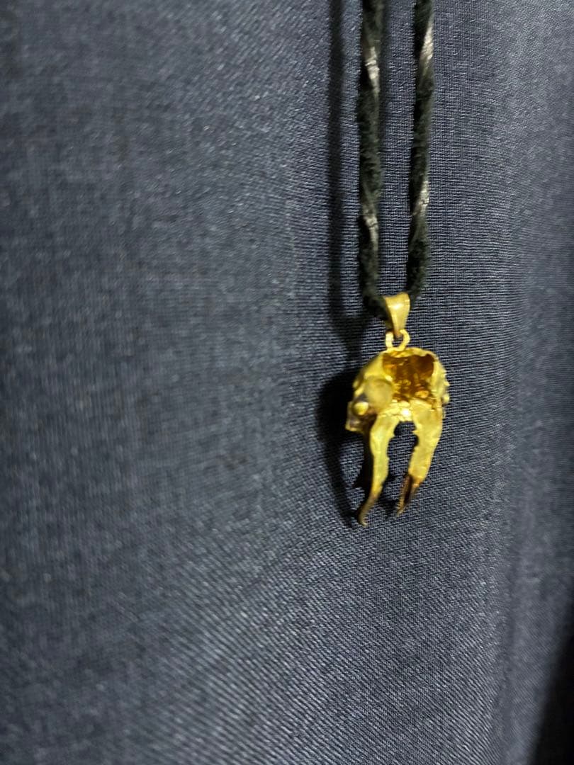 オウゴンオニクワガタ　ネックレス