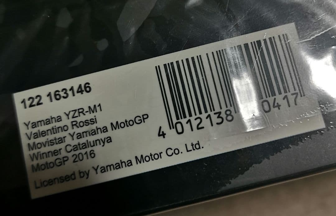 ミニチャンプス 1/12 YZR-M1 V.ロッシ カタルーニャGP優勝2016 - メルカリ