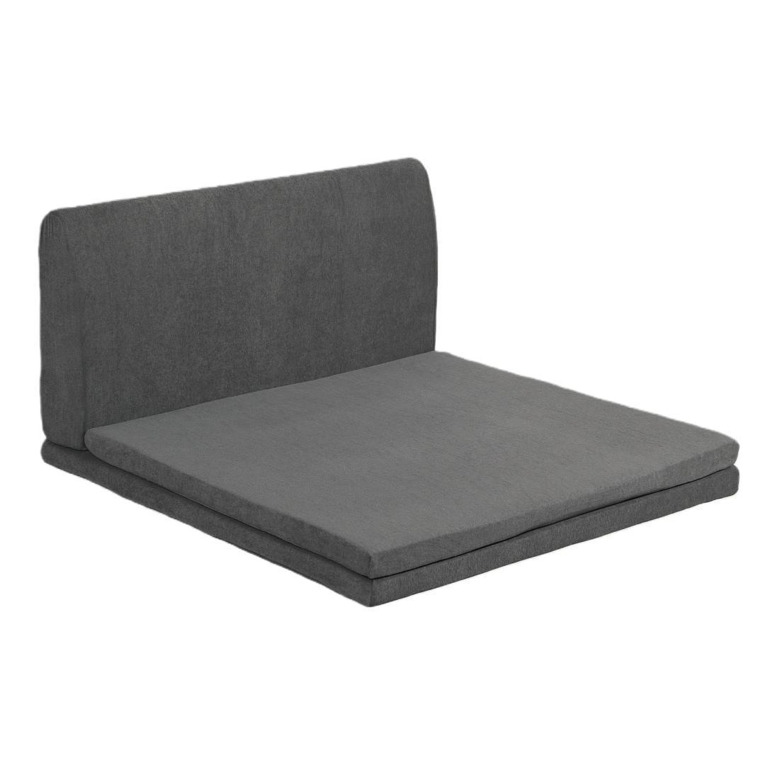 【厚さ 5cm】高反発マットレス シングル S 二つ折り 背もたれ付き