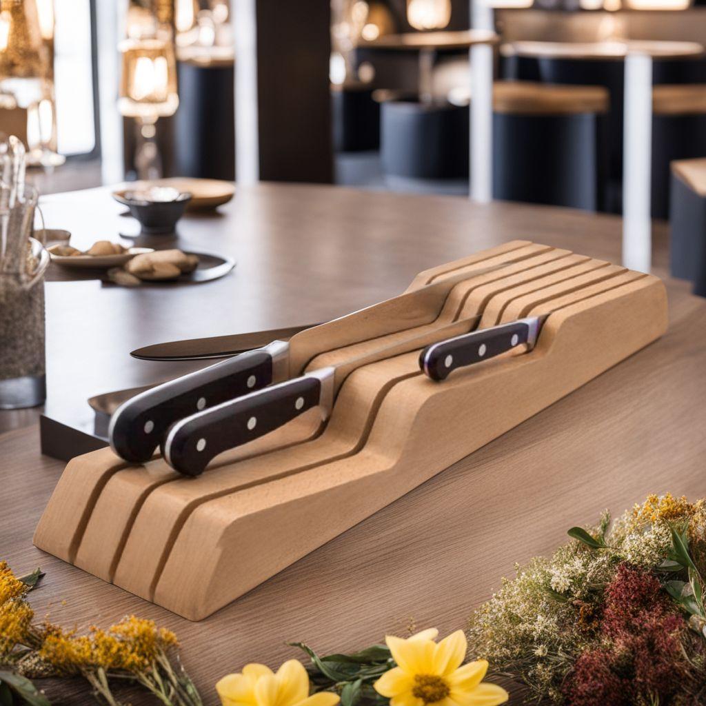 7本用木製包丁スタンド 抗菌防カビ加工