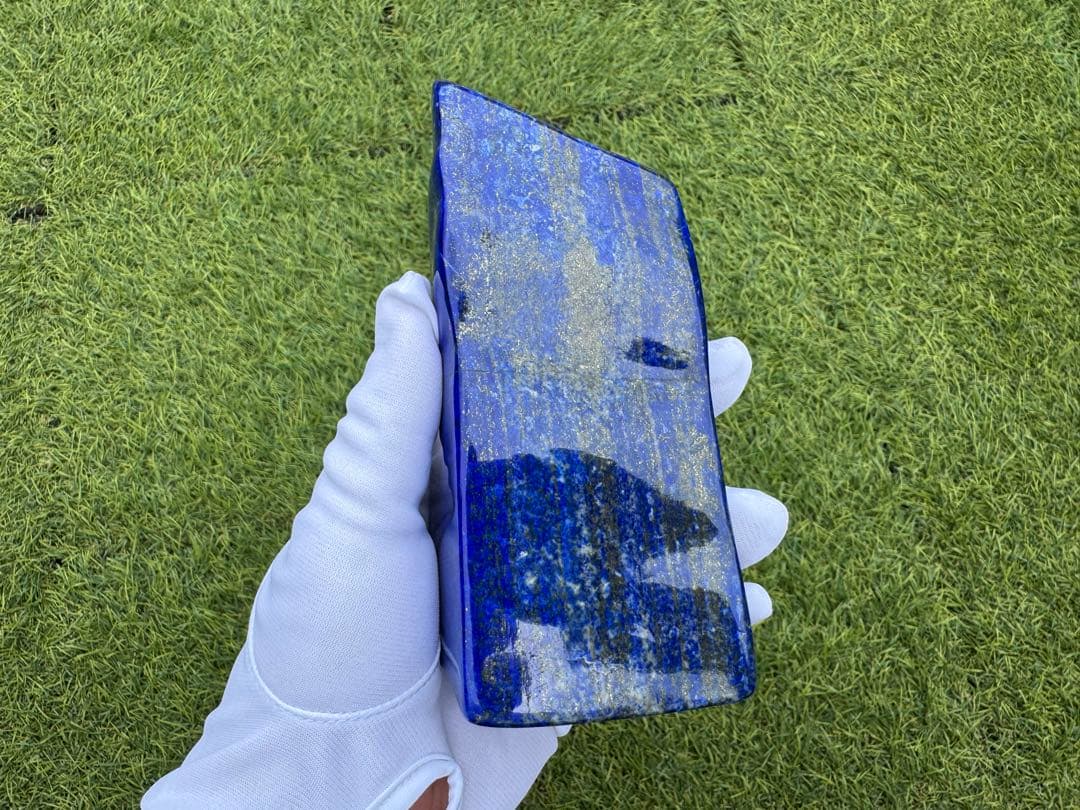 大型 ラピスラズリ 高品質 原石 磨き石 アフガニスタン産 鑑賞石 天然石