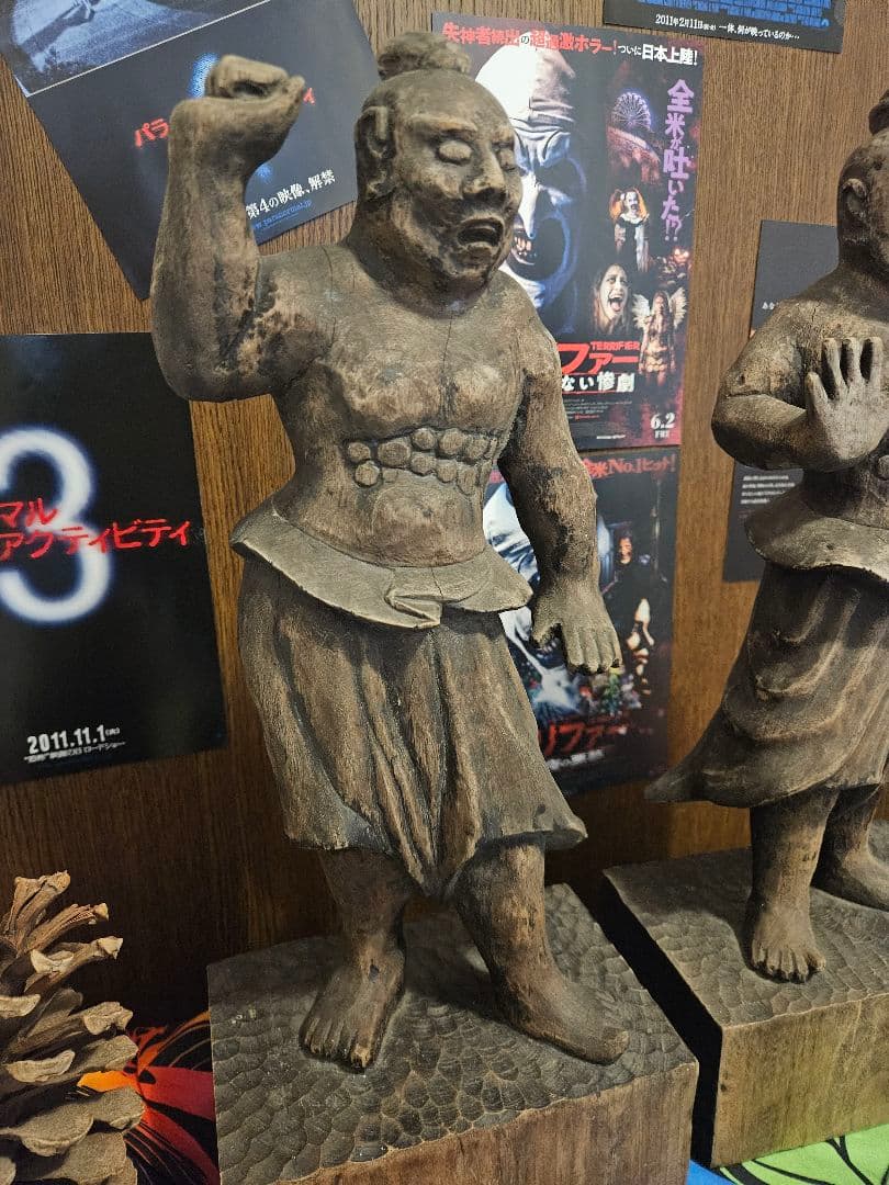 田舎仏金剛力士像 2体セット