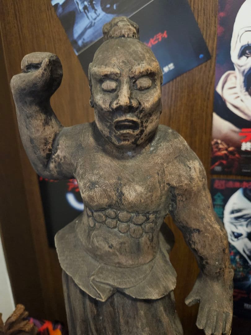 田舎仏金剛力士像 2体セット