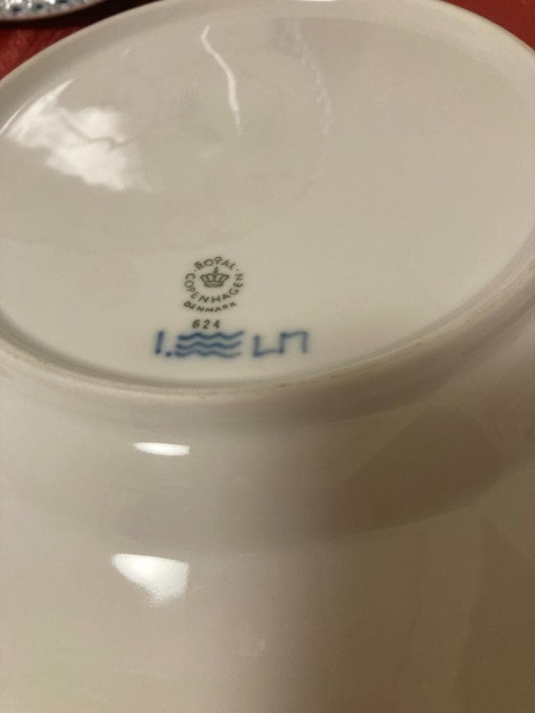 新品　ロイヤルコペンハーゲン ブルーフルーテッド ハーフレース やや深皿