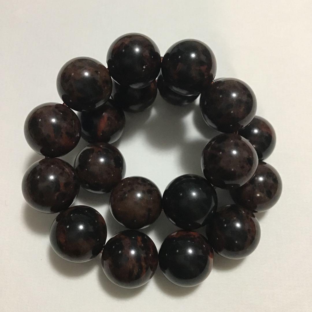 ヴァーミリオンオブシディアン 5A 鑑定書付 10mmパワーストーンブレスレット