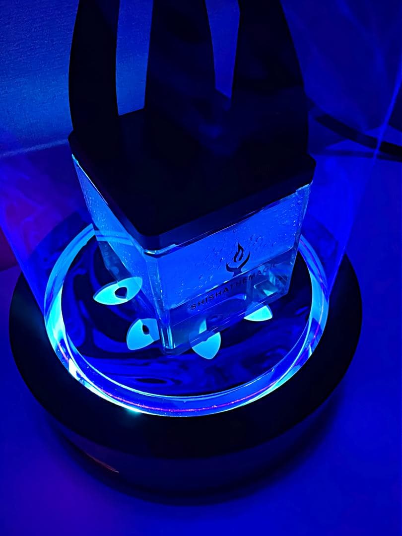 シーシャ シーシャ台　スタンド 台 本体 炭  水タバコ 台座 ブルー