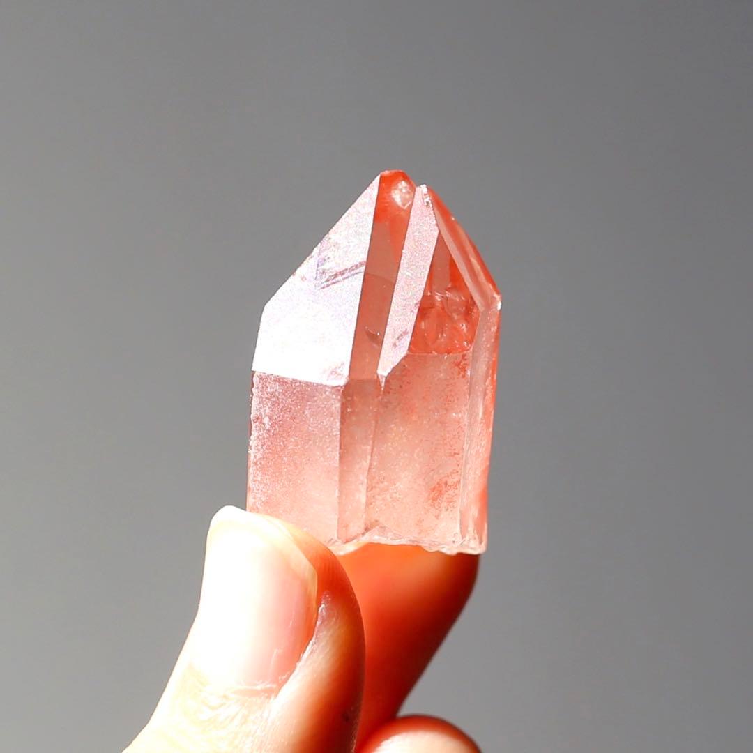 ソウルメイトツイン ディープピンクレムリアンシード 天然石 水晶 ツインレイ