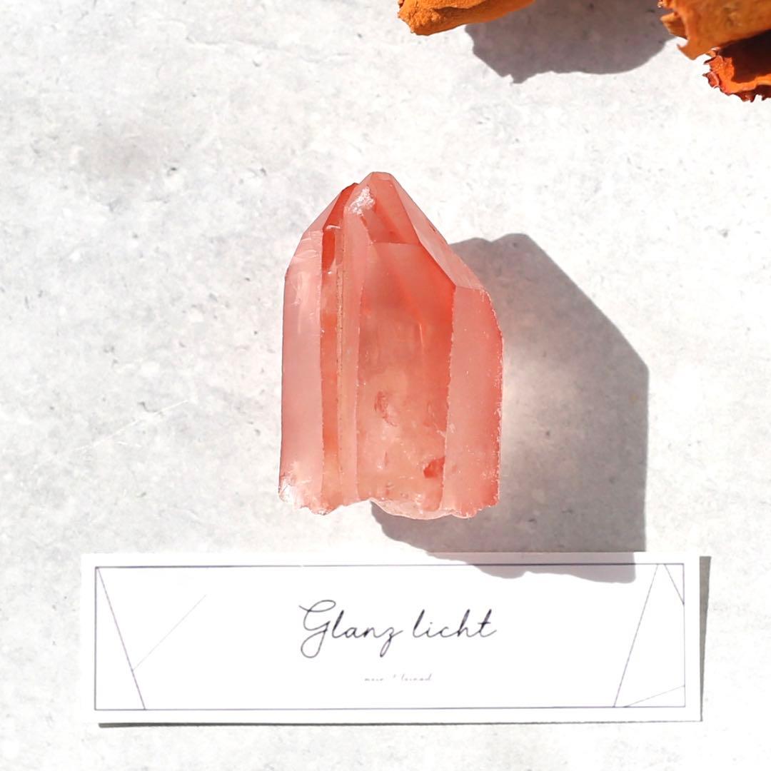 ソウルメイトツイン ディープピンクレムリアンシード 天然石 水晶 ツインレイ