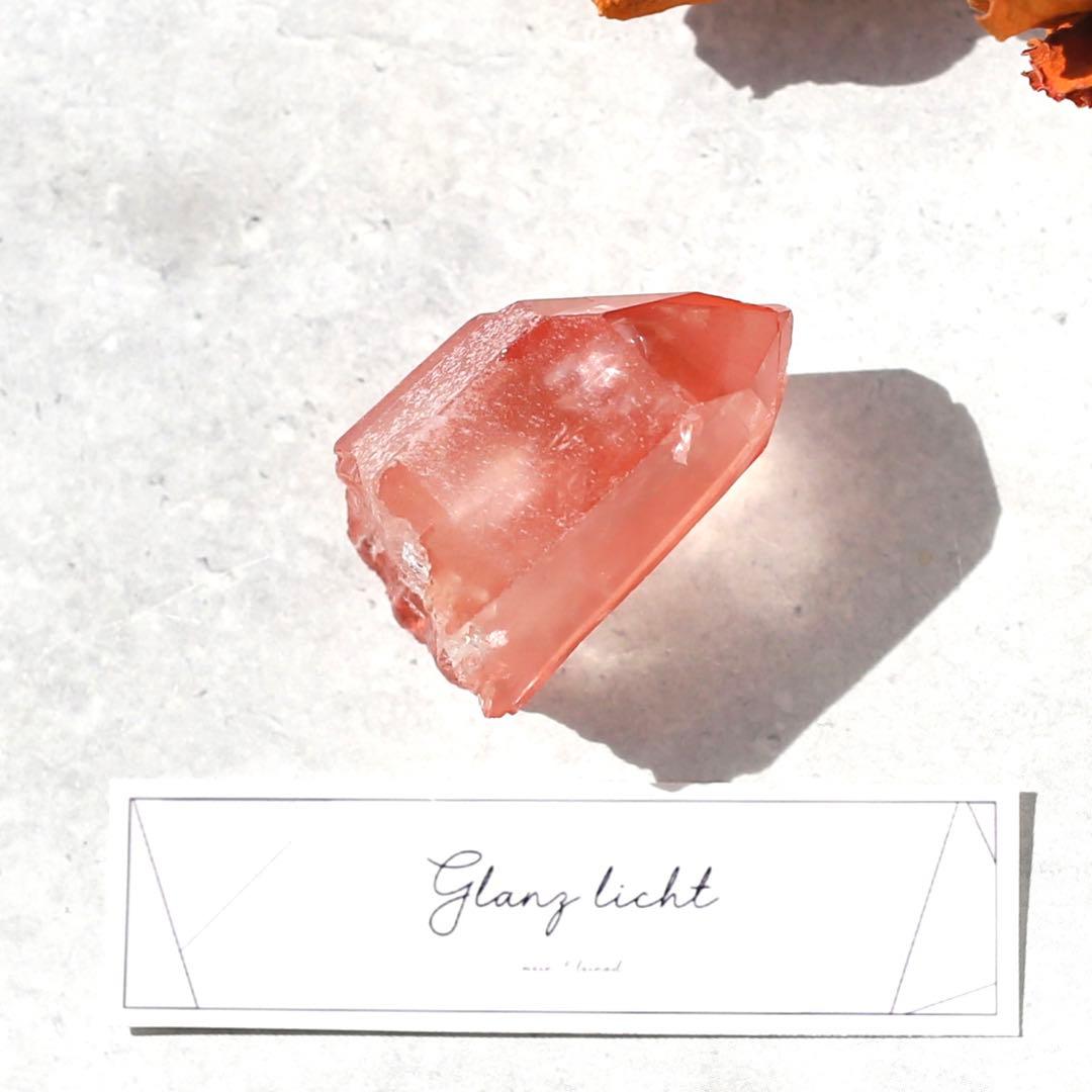 ソウルメイトツイン ディープピンクレムリアンシード 天然石 水晶 ツインレイ