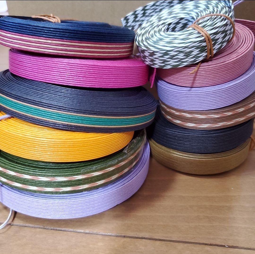 紙バンド クラフトバンド エコクラフト まとめ売り カラフル 大量PPバンド付き