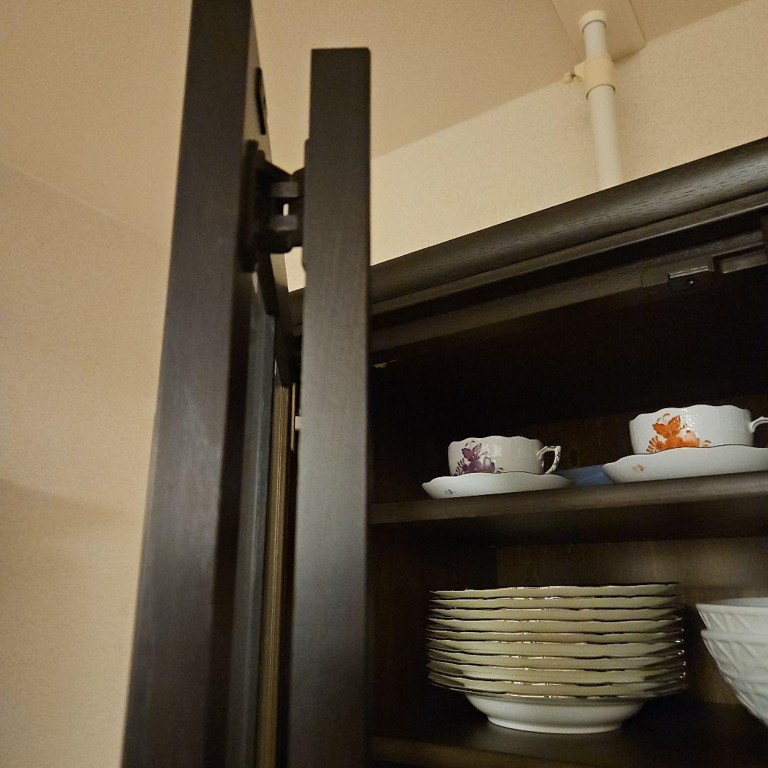 カリモク 食器棚 3枚扉