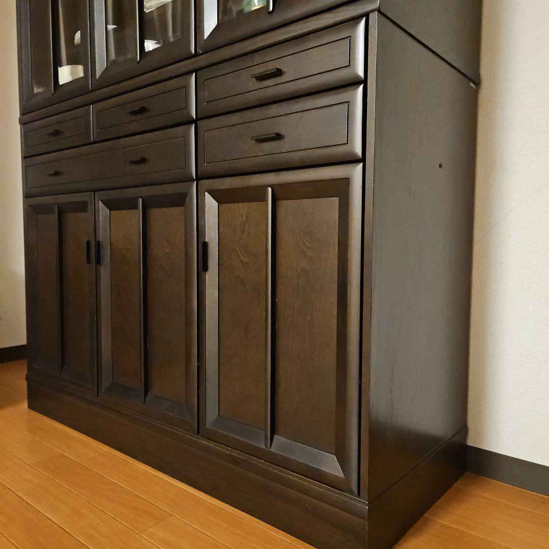 カリモク 食器棚 3枚扉