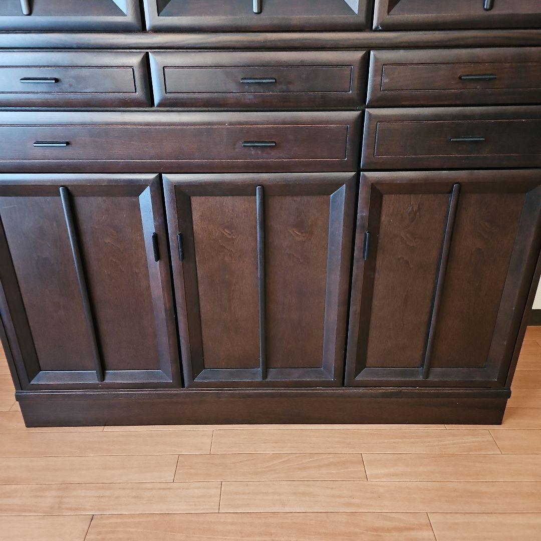 カリモク 食器棚 3枚扉