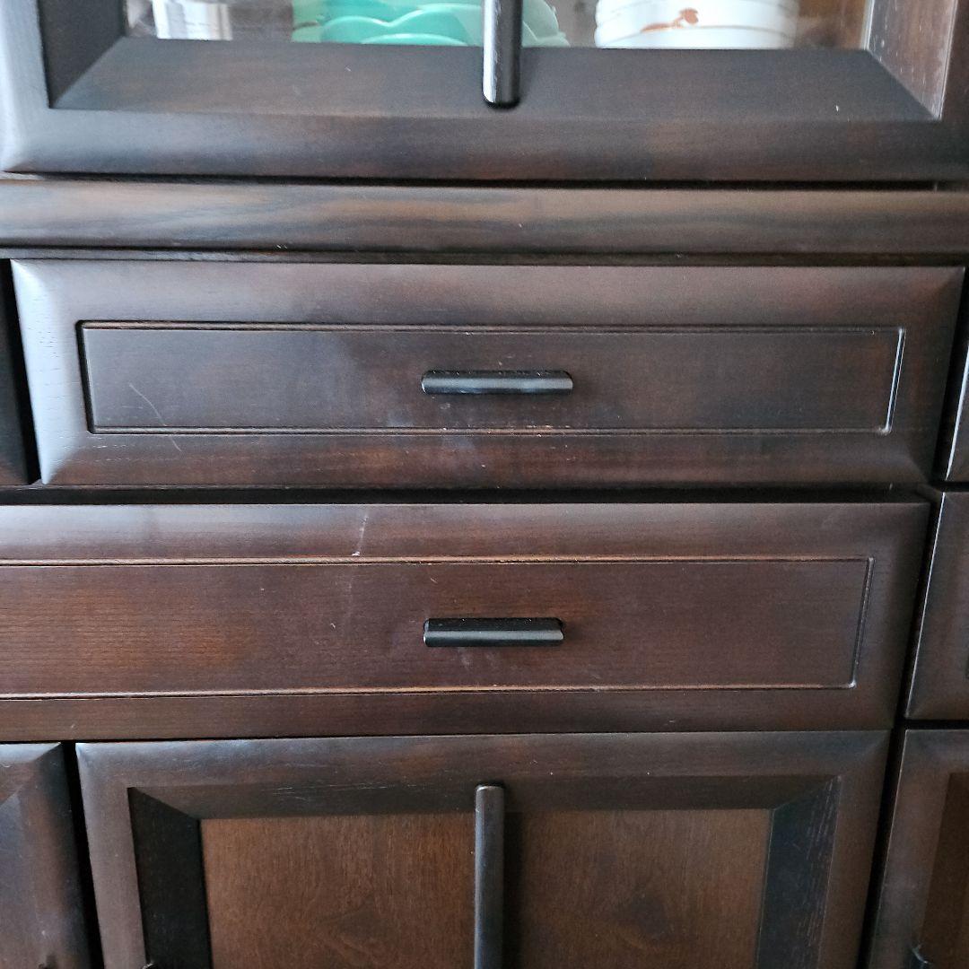 カリモク 食器棚 3枚扉