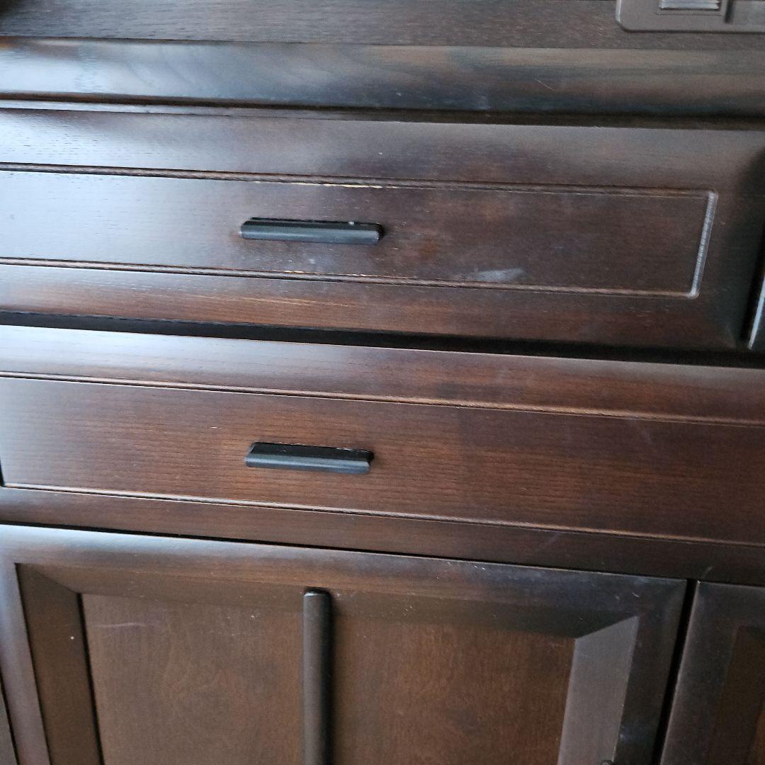 カリモク 食器棚 3枚扉