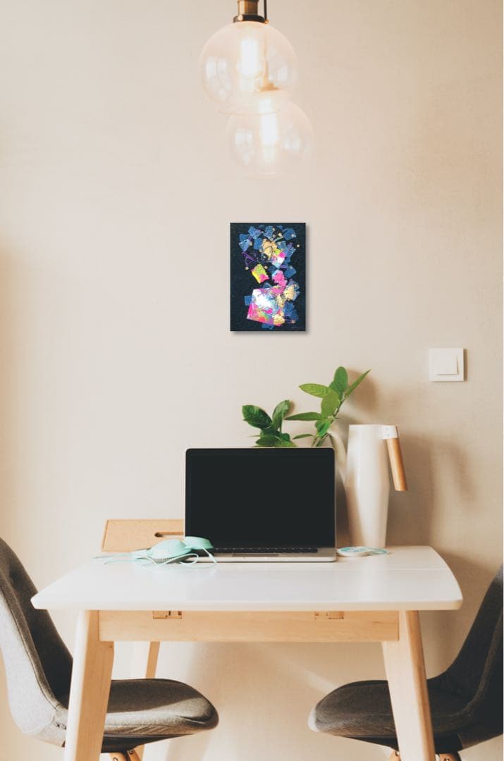 【室生】絵画　油絵　原画　抽象画　現代アート　モダン　インテリア　SM