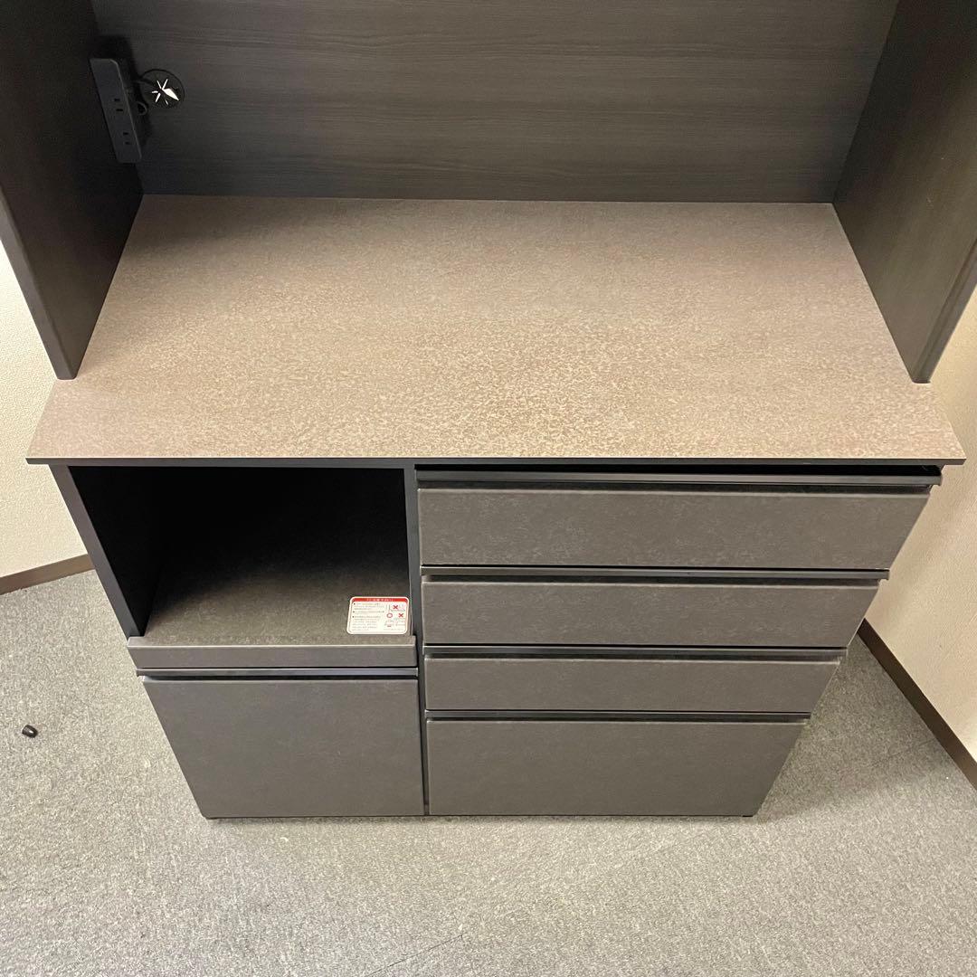 ニトリ キッチンボード SP201 100KB GY 食器棚 M