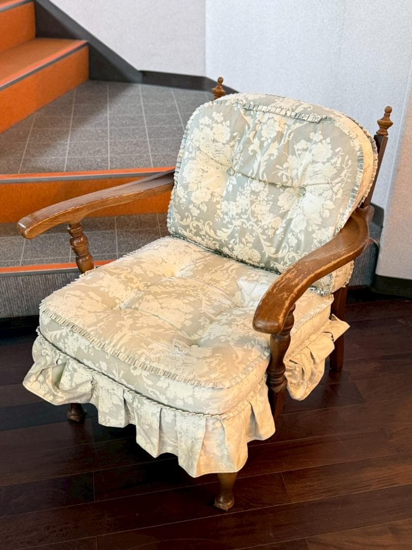 【希少】飛騨産業 HIDA キツツキ 穂高 ソファチェア レトロ 定価約10万~