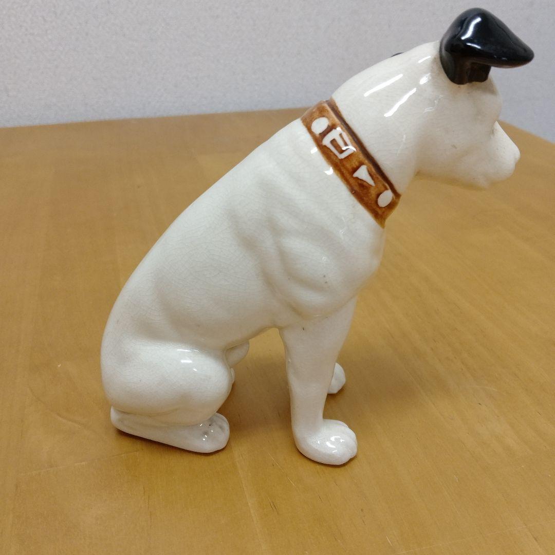 陶器製 ビクター犬の置物