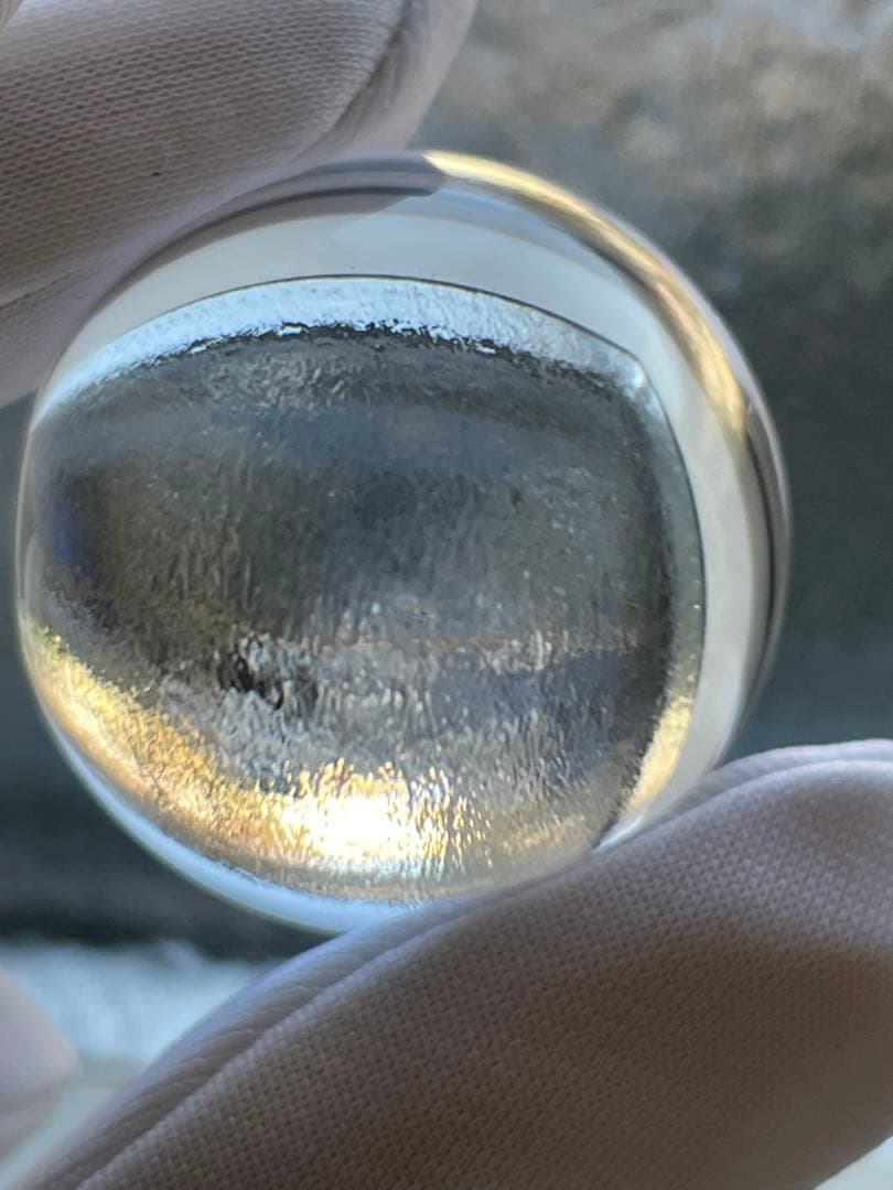 ④【鑑別書付き】天然ブラジル産 水晶 丸玉 約29mm 200.75ct