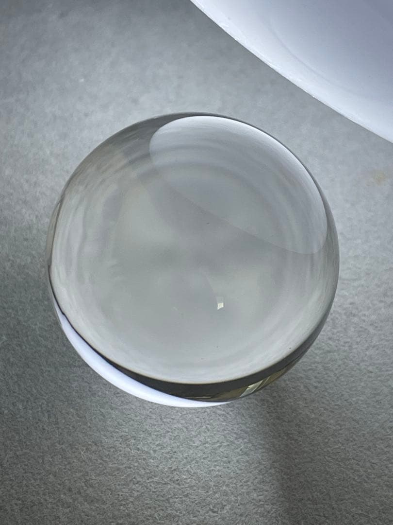 ④【鑑別書付き】天然ブラジル産 水晶 丸玉 約29mm 200.75ct