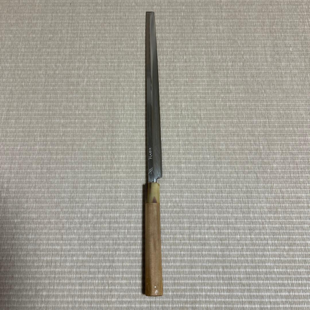 たこ引き　柳刃　包丁　和包丁　正本　白鋼　霞　蛸引　刺身包丁　白水牛柄