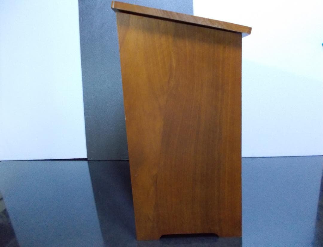 昭和レトロ ディズニーミッキー&ミニー　木製ゴミ箱