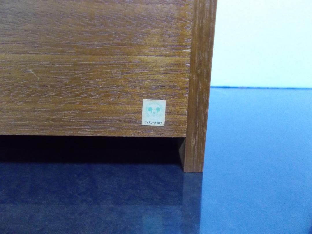 昭和レトロ ディズニーミッキー&ミニー　木製ゴミ箱