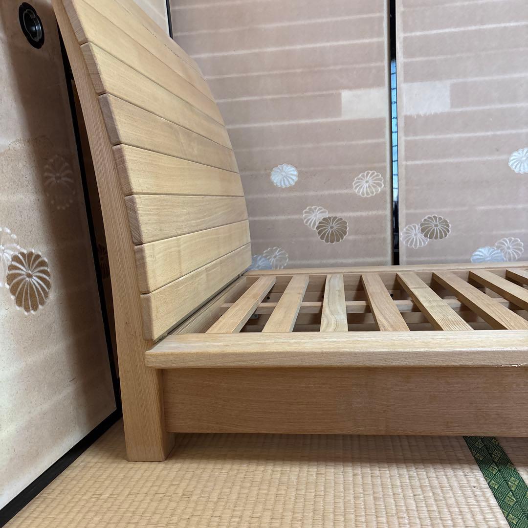 キツツキマーク　飛騨産業　木製すのこベッドフレーム