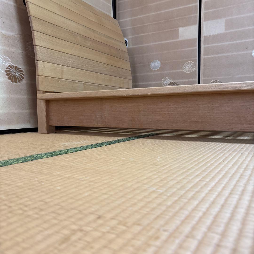 キツツキマーク　飛騨産業　木製すのこベッドフレーム