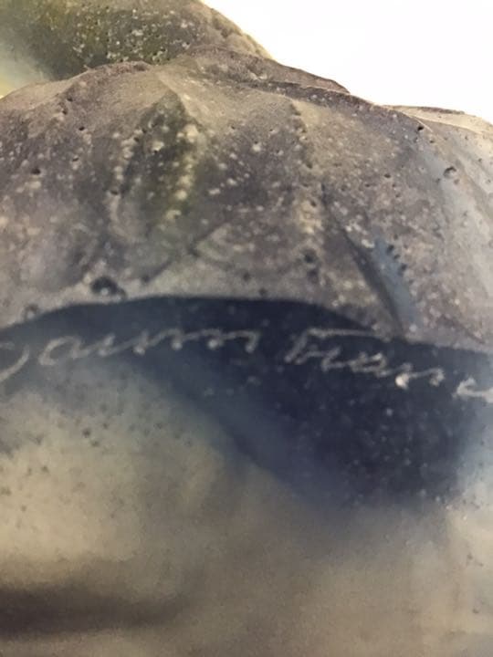 Daum ドーム　フランス　ガラス　魚のトレー