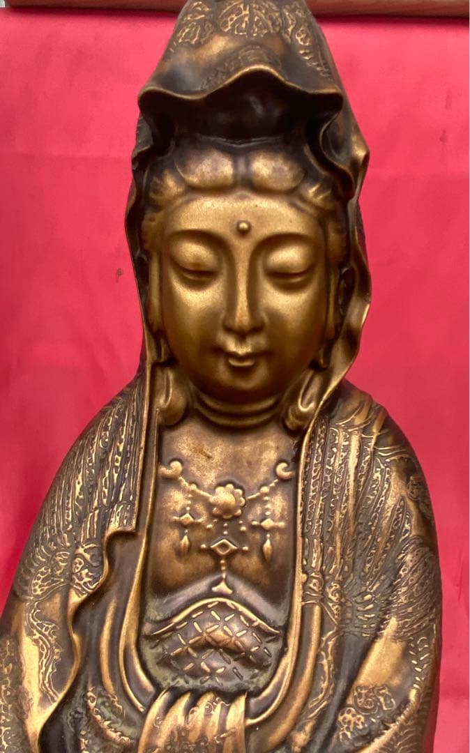 仏像 古美術 骨董 銅製観音菩薩 観世音菩薩 観自在菩薩 救世菩薩 コレオーク品