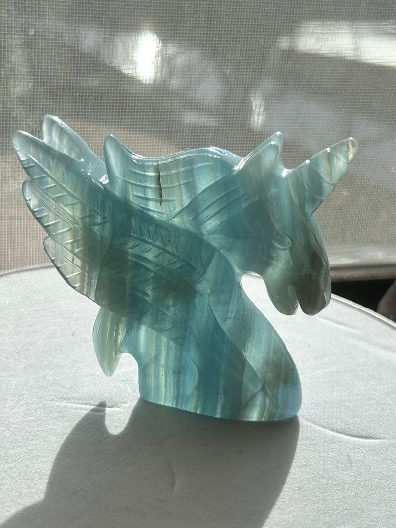 専用ブルーオニキス　ユニコーン　置物
