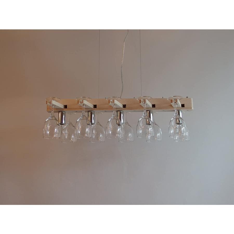 Flames フレイムス グラスシャンデリア 5灯 ナチュラル ペンダントライト