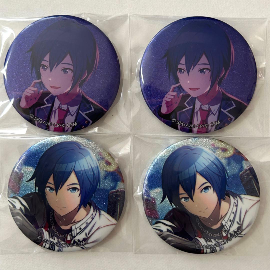 プロセカ KAITO グリッター缶バッジ 17A 18A 各2個セット ダショ