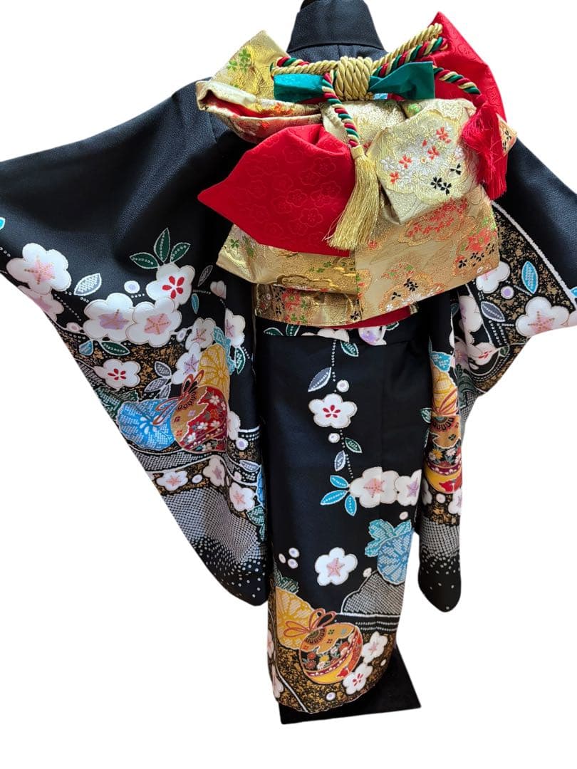 大幅値下げ‼️七五三 7歳 フルセット ブラック ゴールド