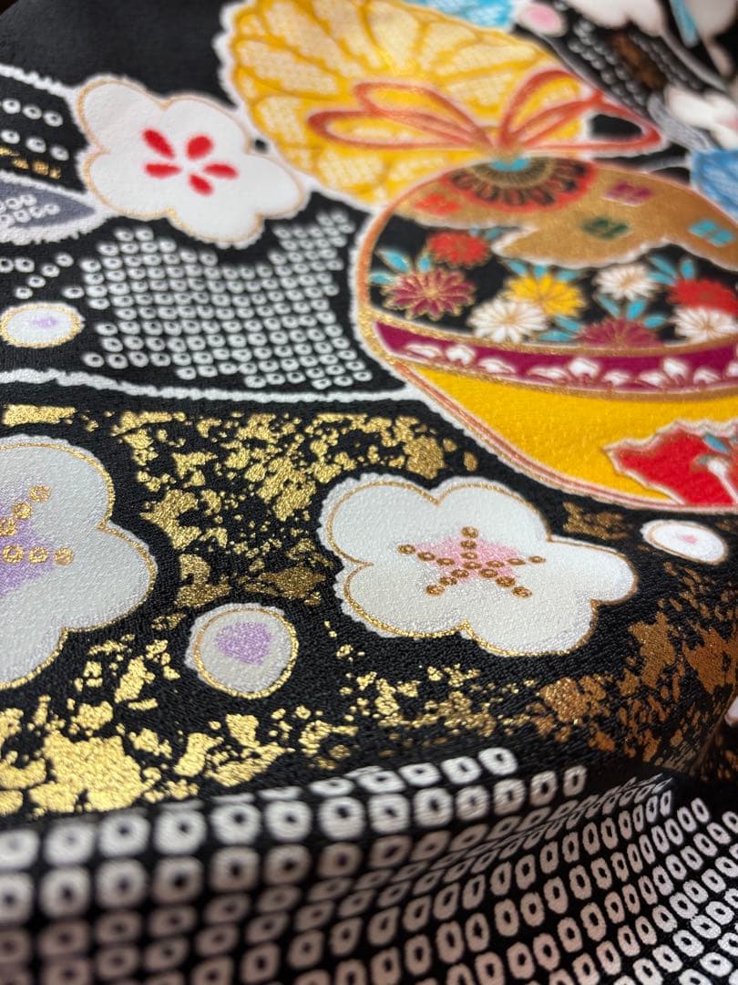 大幅値下げ‼️七五三 7歳 フルセット ブラック ゴールド