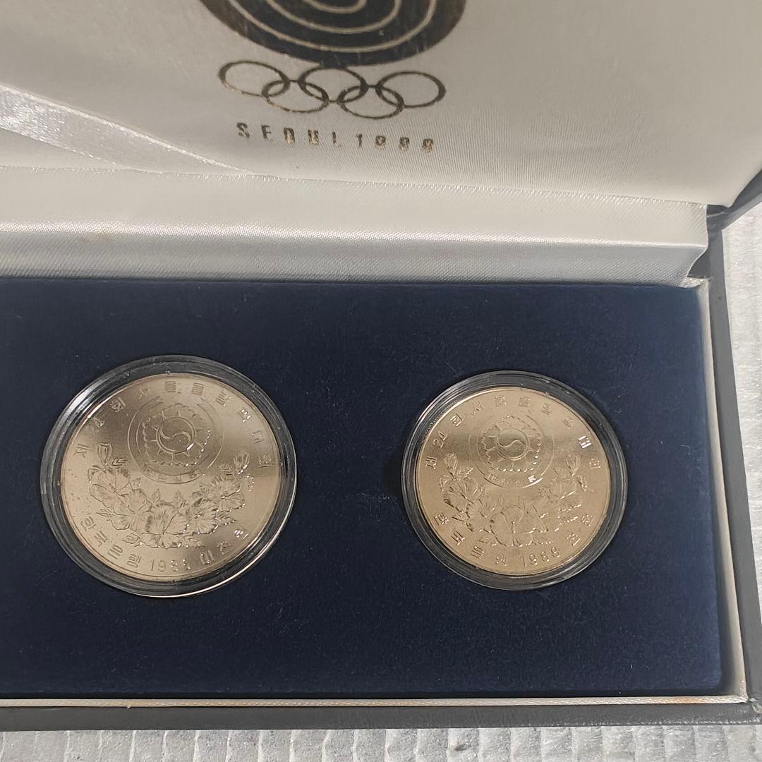 1988年ソウルオリンピック記念硬貨2枚セット - メルカリ