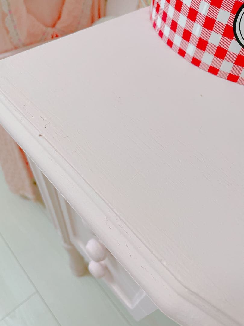 ヴィンテージ　ピンクのデスク　ドレッサー