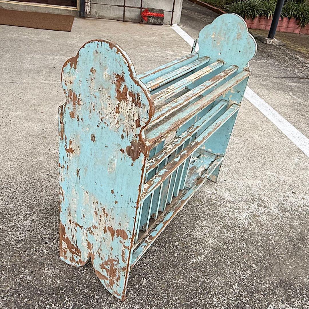 インド　Wood キッチンラック 食器棚