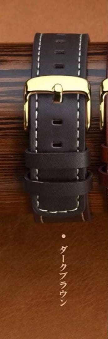 モルフォ蝶のクォーツ手巻き腕時計 世界に1つだけ。ベルト(ダークブラウン)金具金