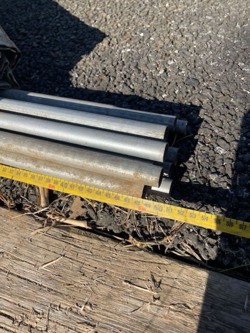 未使用ビニールハウス　パイプハウス Ｍ-12型 ２間×３間 約6坪 錆有り引取り