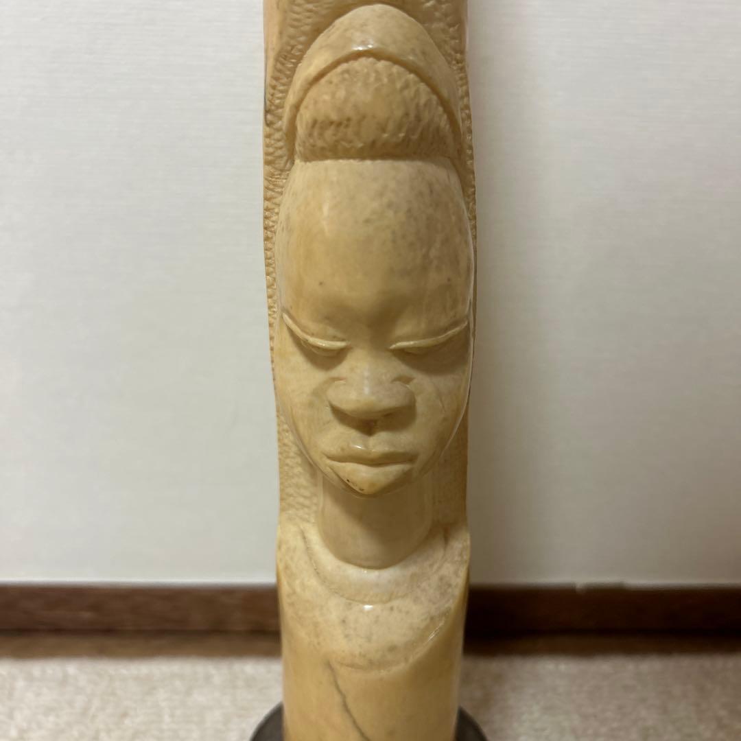 A*s様 象牙風彫刻 女性像　約40cm