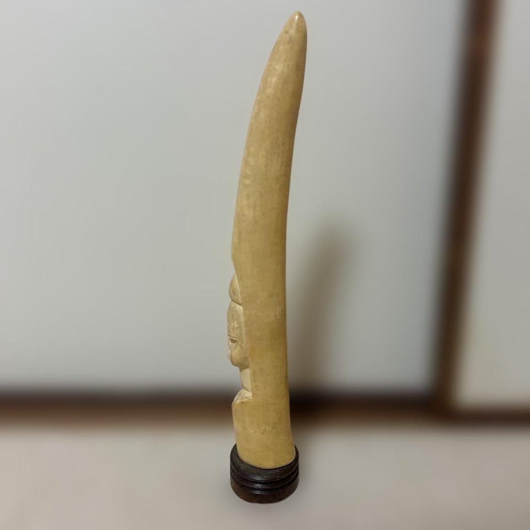A*s様 象牙風彫刻 女性像　約40cm