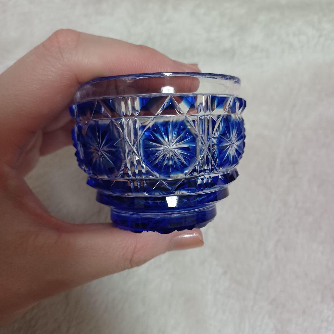 美品 切子 おちょこ ペア SHIMADZU の刻印