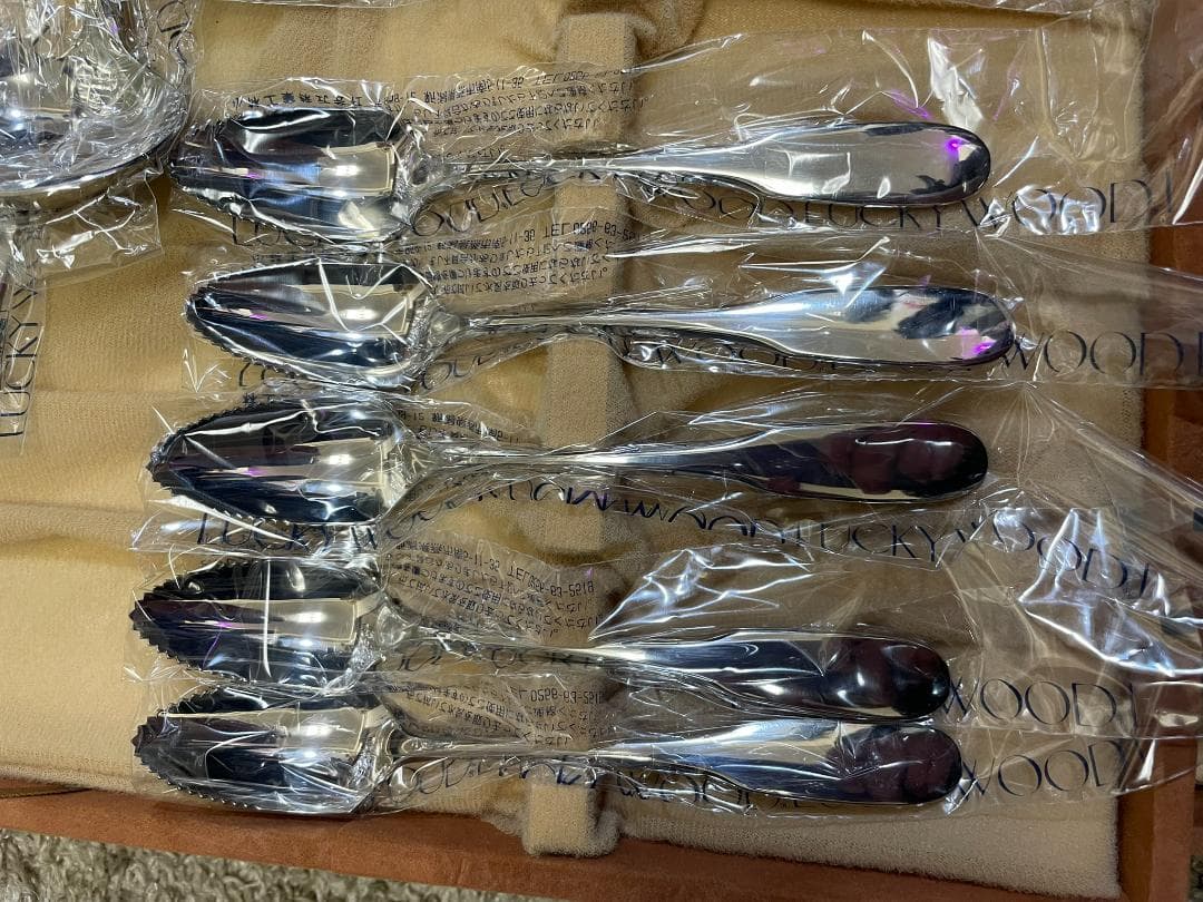 LUCKYWOOD カトラリーセット 木製ケース付き