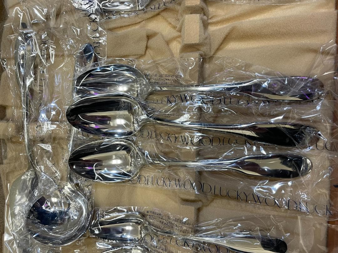 LUCKYWOOD カトラリーセット 木製ケース付き