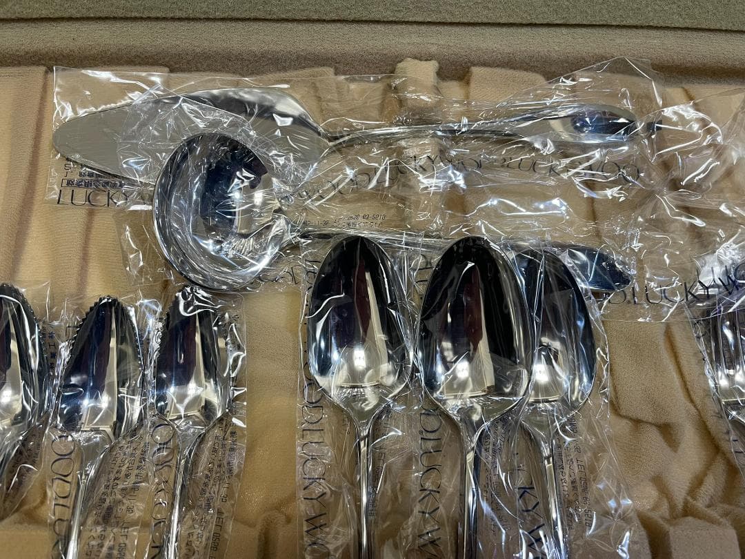 LUCKYWOOD カトラリーセット 木製ケース付き